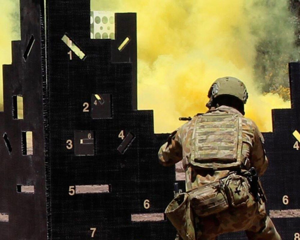 Service member training with a modular urban wall system
