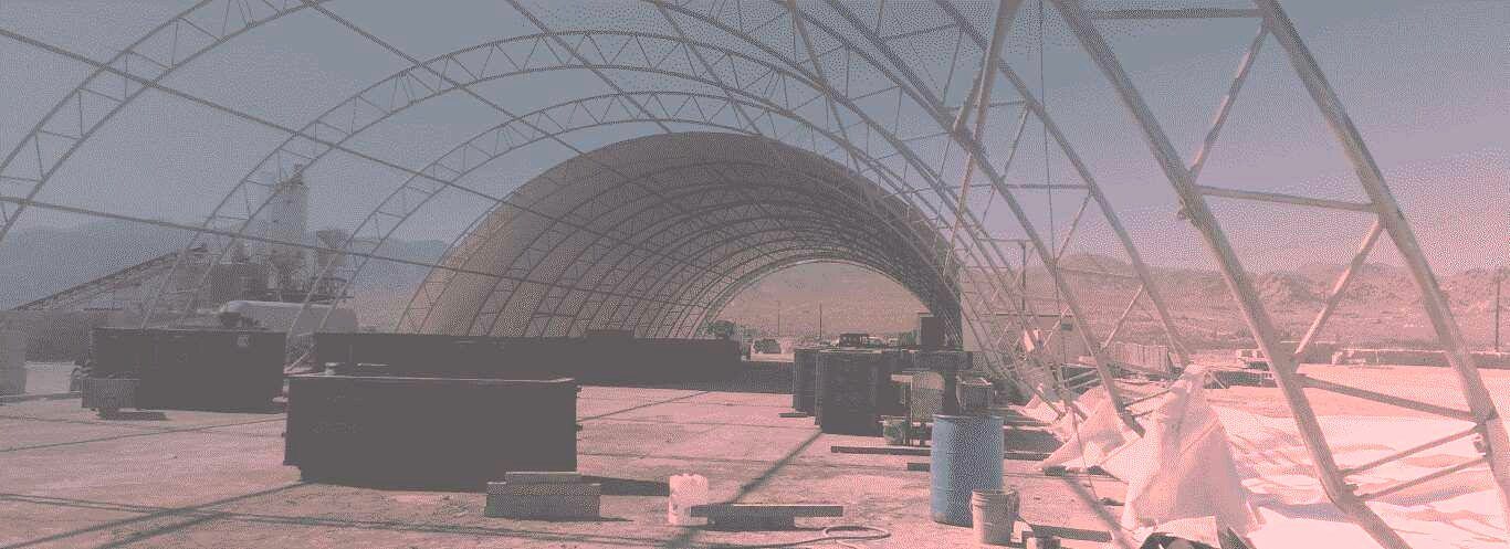 Precast ballistic concrete panel fabrication facility