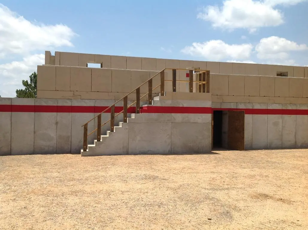 Two-story Amidon live-fire structure at Fort Polk, Louisiana