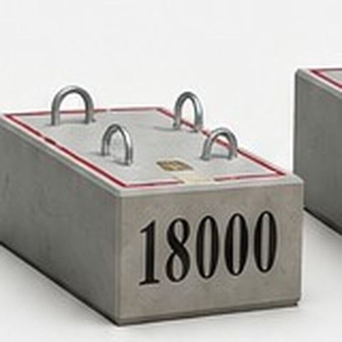 18,000 lb Amidon Sling Block training weight