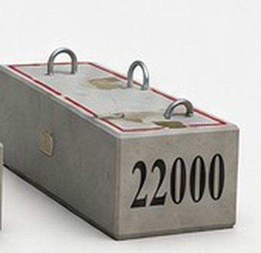 22,000 lb Amidon Sling Block training weight